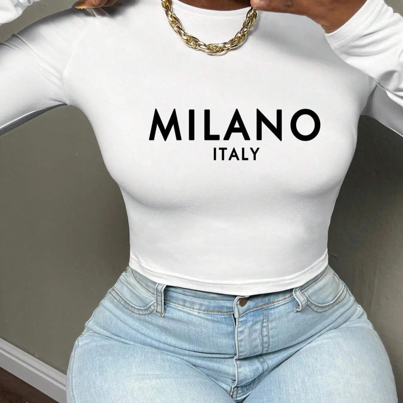 Letter Print Round Neck Casual Crew Daily Clothes All - Adult & Kids T-Shirts, Sweatshirts & Hoodies apparel design preview 1