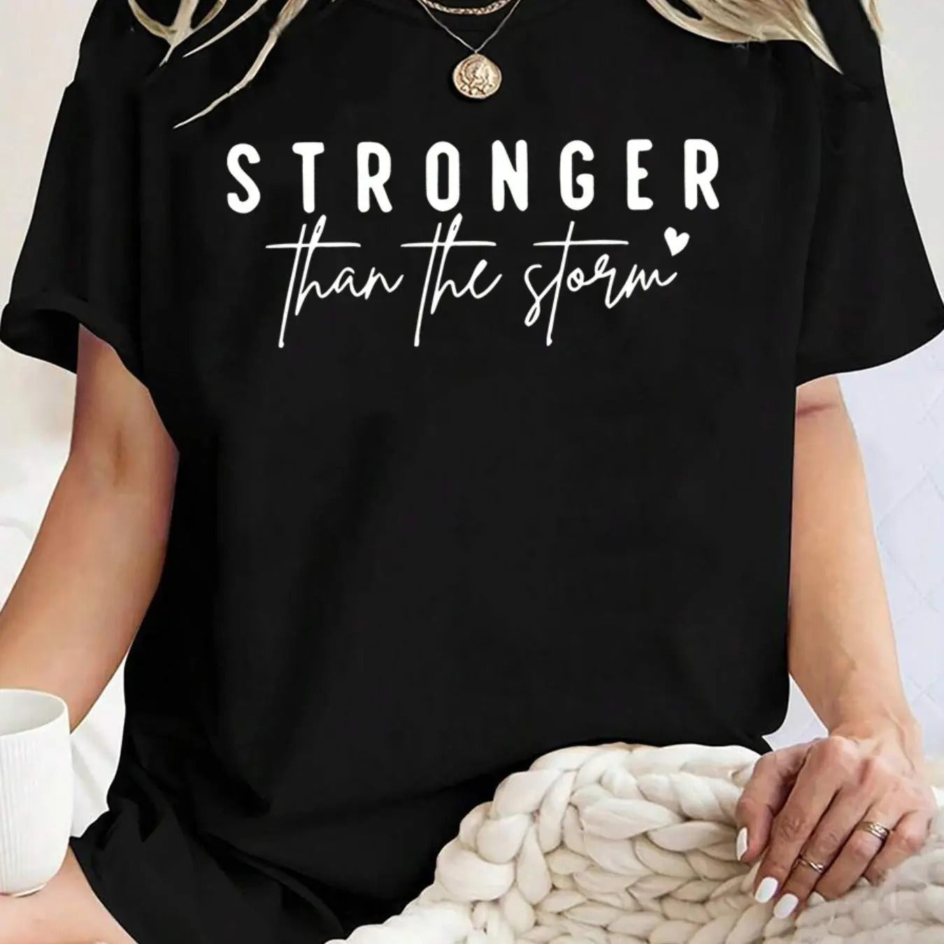 Letter Print Round Neck Casual Short Sleeve Crew - Adult & Kids T-Shirts, Sweatshirts & Hoodies apparel design preview 1