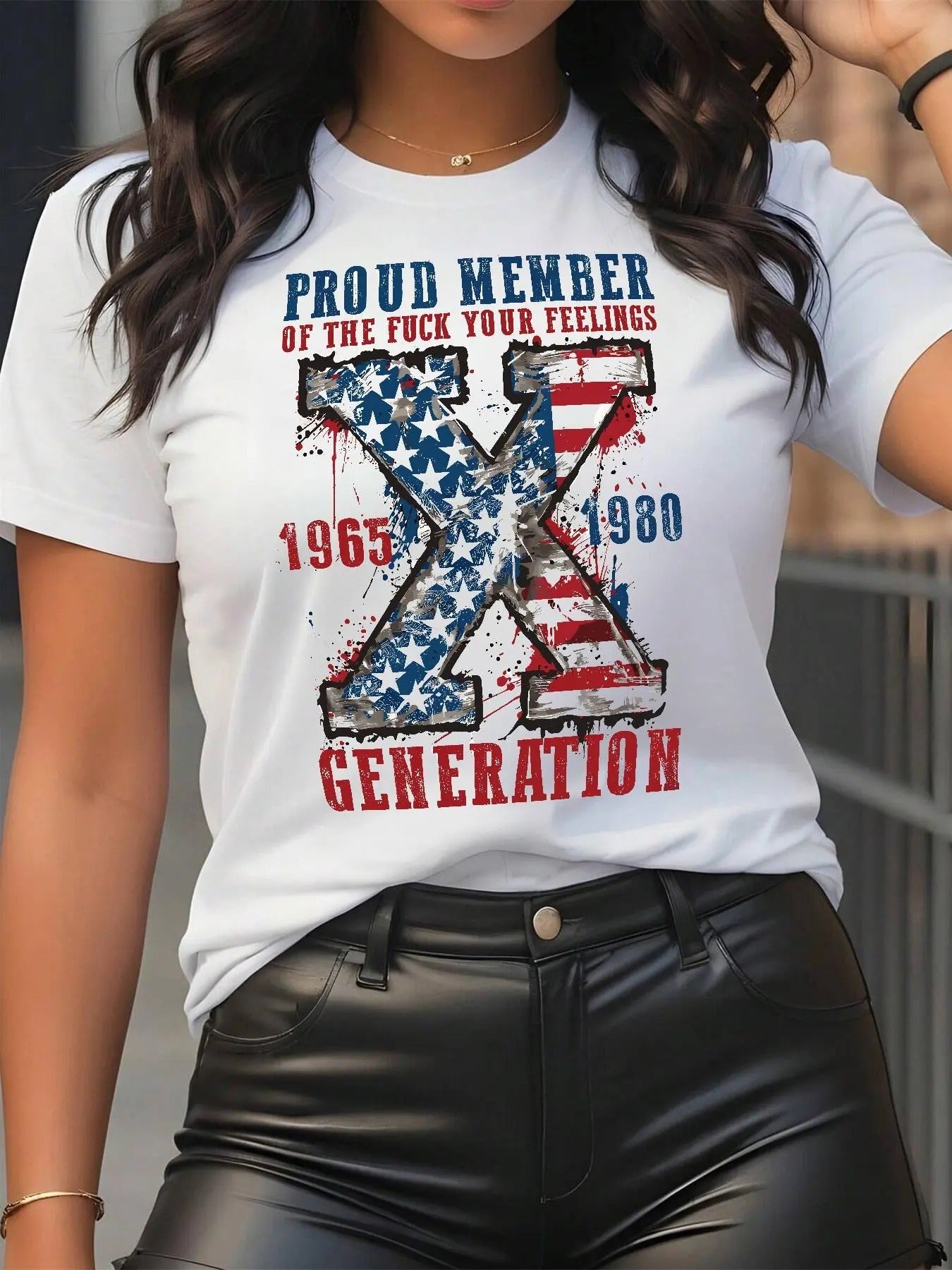 Letter Print Round Neck Casual Short Sleeve Crew - Adult & Kids T-Shirts, Sweatshirts & Hoodies apparel design preview 1