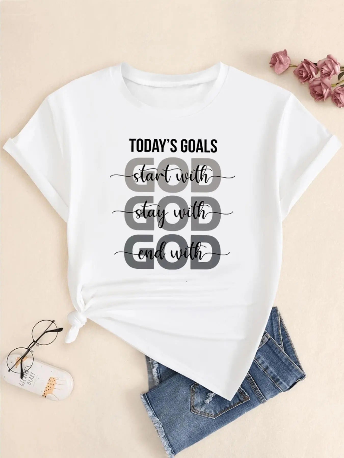 Letter Print Round Neck Casual Short Sleeve Crew - Adult & Kids T-Shirts, Sweatshirts & Hoodies apparel design preview 1