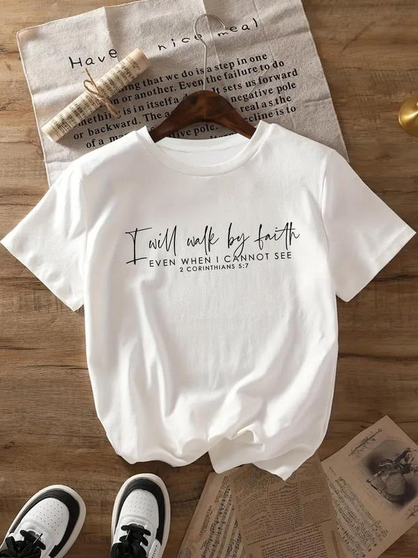 Letter Print Round Neck Casual Short Sleeve Crew - Adult & Kids T-Shirts, Sweatshirts & Hoodies apparel design preview 1
