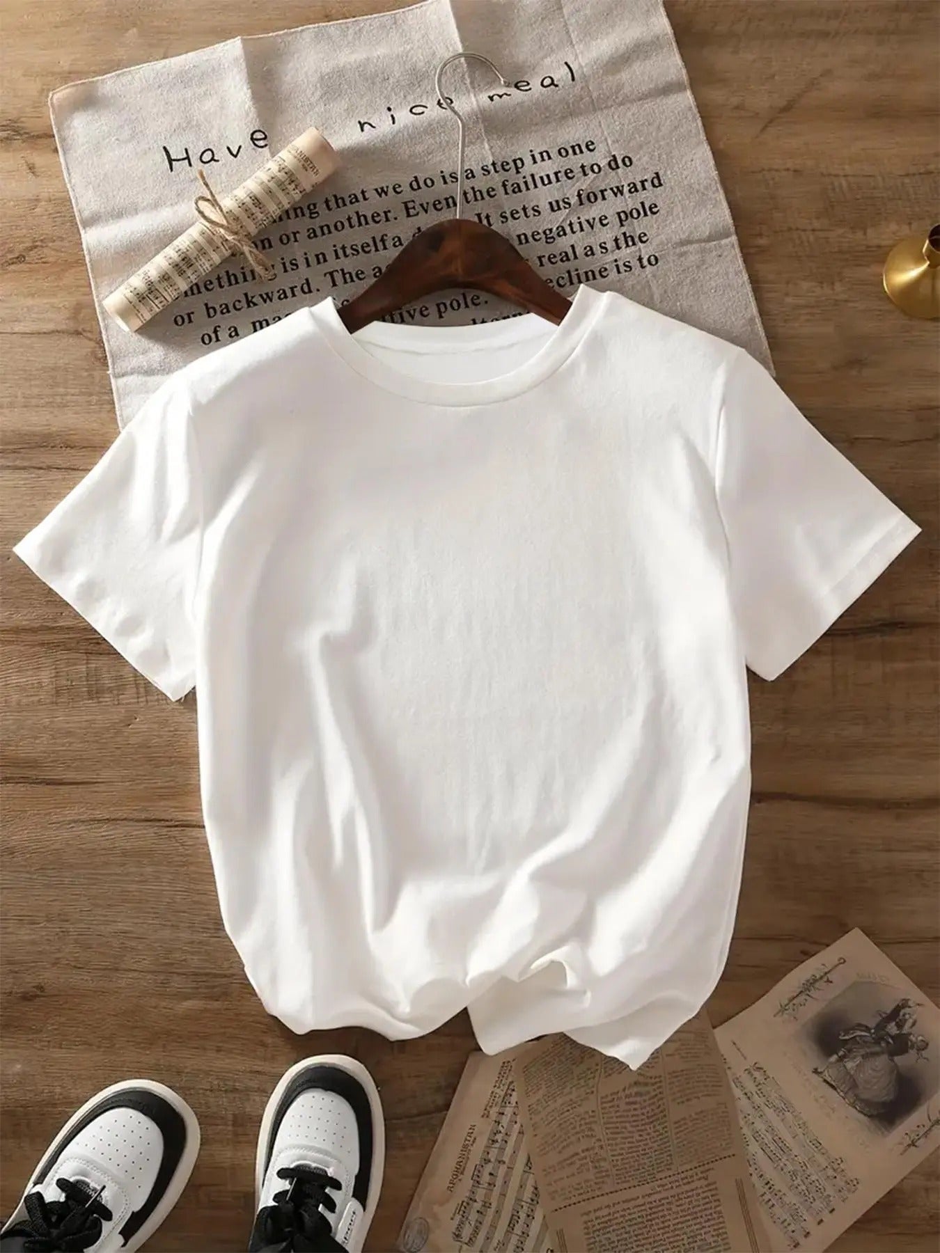 Letter Print Round Neck Casual Short Sleeve Crew - Adult & Kids T-Shirts, Sweatshirts & Hoodies apparel design preview 1