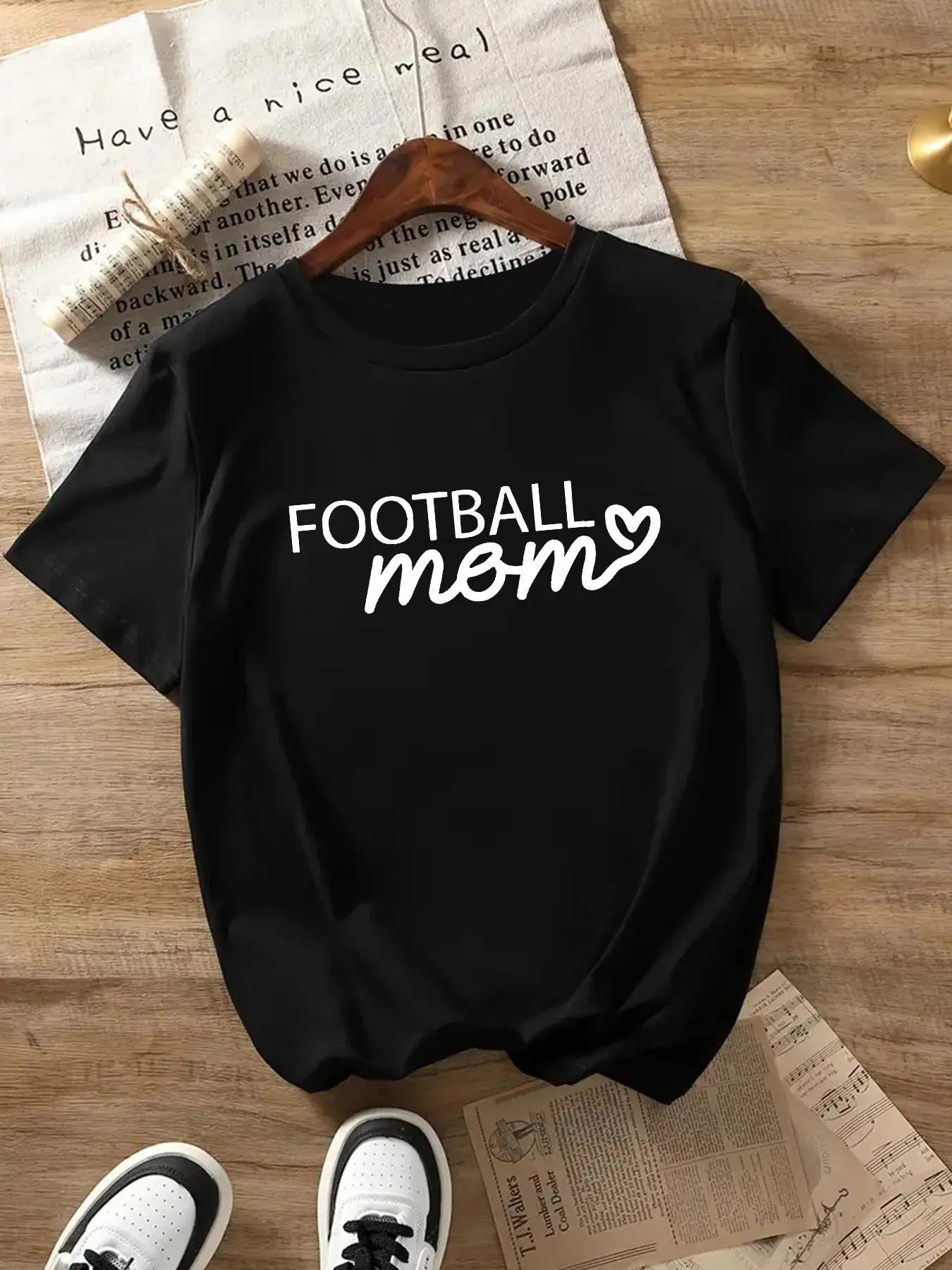 Letter Print Round Neck Casual Short Sleeve Crew - Adult & Kids T-Shirts, Sweatshirts & Hoodies apparel design preview 1