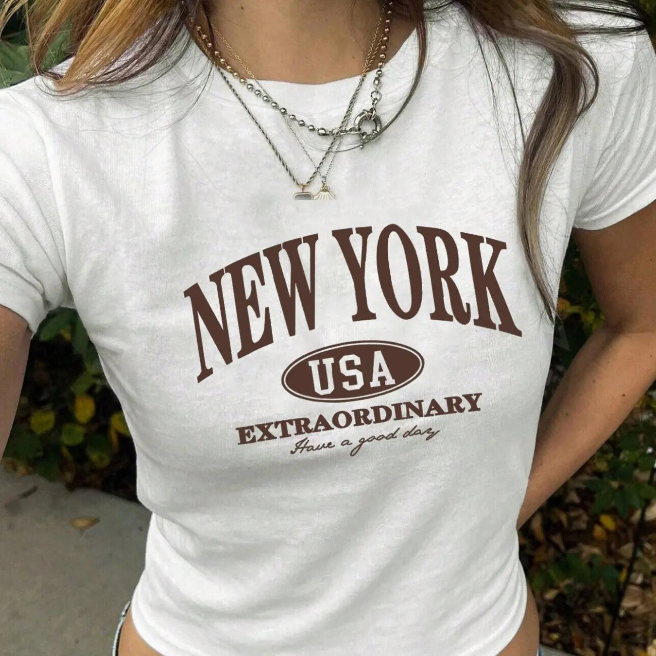 Letter Print Round Neck Casual Short Sleeve Crew - Adult & Kids T-Shirts, Sweatshirts & Hoodies apparel design preview 1