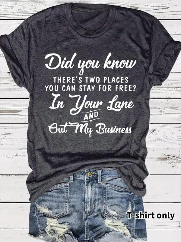 Letter Print Round Neck Casual Short Sleeve Crew - Adult & Kids T-Shirts, Sweatshirts & Hoodies apparel design preview 1