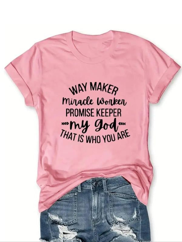 Letter Print Round Neck Casual Short Sleeve Summer - Adult & Kids T-Shirts, Sweatshirts & Hoodies apparel design preview 1