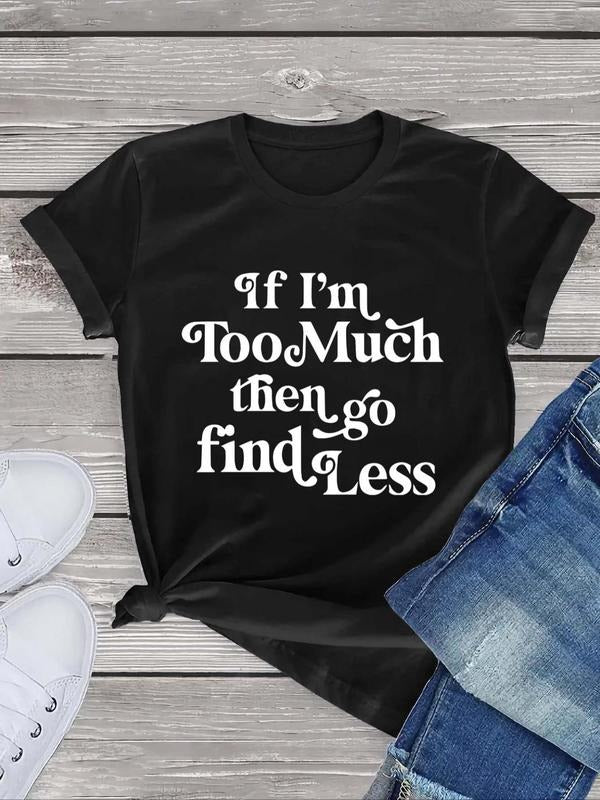 Letter Print Round Neck Casual Short Sleeve Daily All - Adult & Kids T-Shirts, Sweatshirts & Hoodies apparel design preview 1