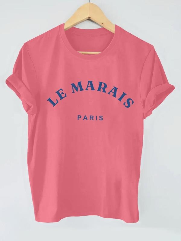 Letter Print Round Neck Casual Short Sleeve Summer - Adult & Kids T-Shirts, Sweatshirts & Hoodies apparel design preview 1