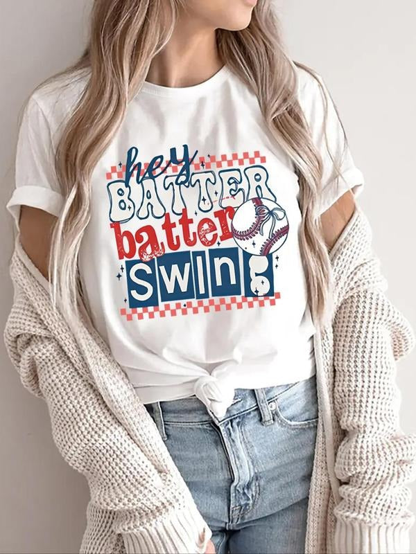 Letter Print Round Neck Casual Soft Comfortable Short - Adult & Kids T-Shirts, Sweatshirts & Hoodies apparel design preview 1