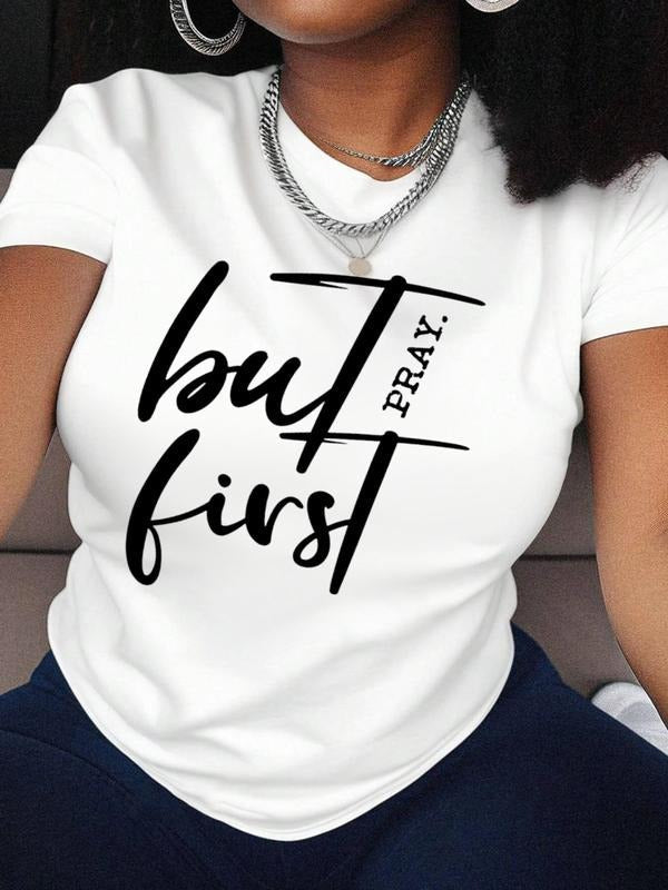 Letter Print Round Neck Casual Crew Daily Vacation - Adult & Kids T-Shirts, Sweatshirts & Hoodies apparel design preview 1