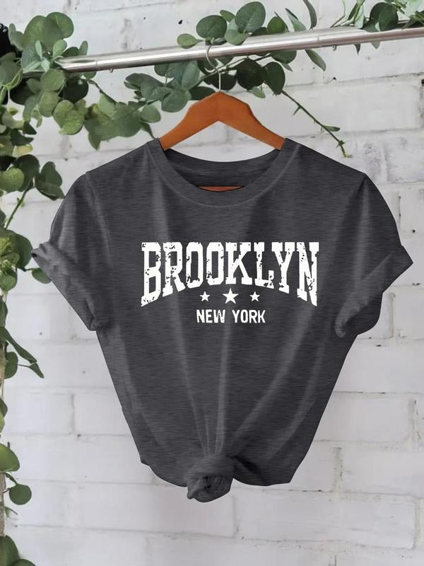 Letter Print Round Neck Casual Crew Daily Vacation - Adult & Kids T-Shirts, Sweatshirts & Hoodies apparel design preview 1