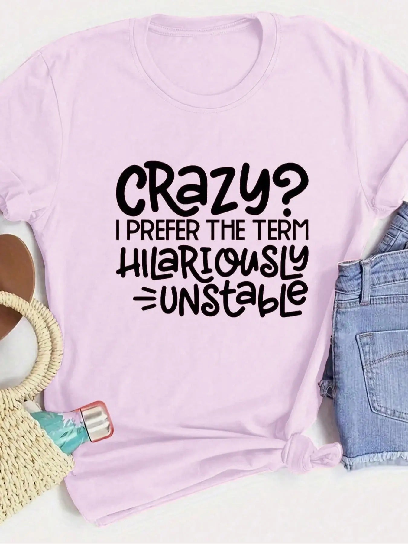 Letter Print Round Neck Casual Short Sleeve Crew - Adult & Kids T-Shirts, Sweatshirts & Hoodies apparel design preview 1