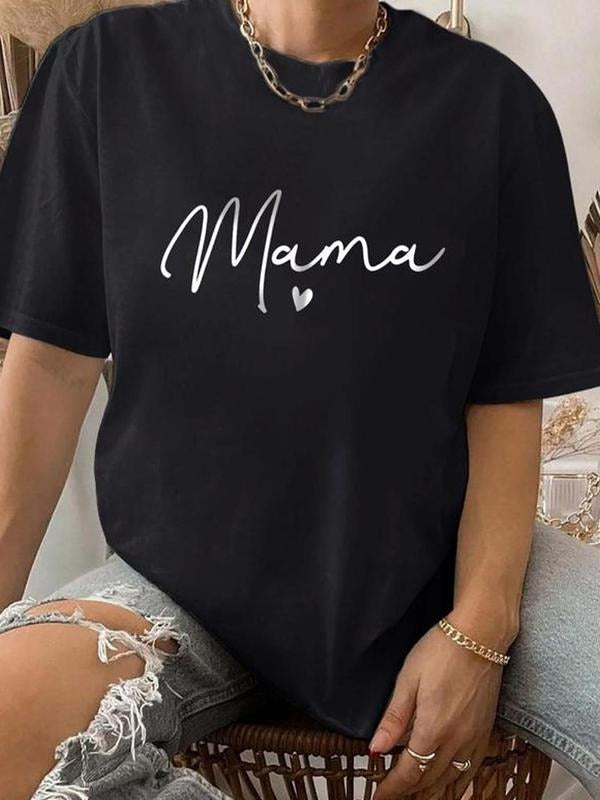 Letter Print Round Neck Casual Short Sleeve Daily - Adult & Kids T-Shirts, Sweatshirts & Hoodies apparel design preview 1