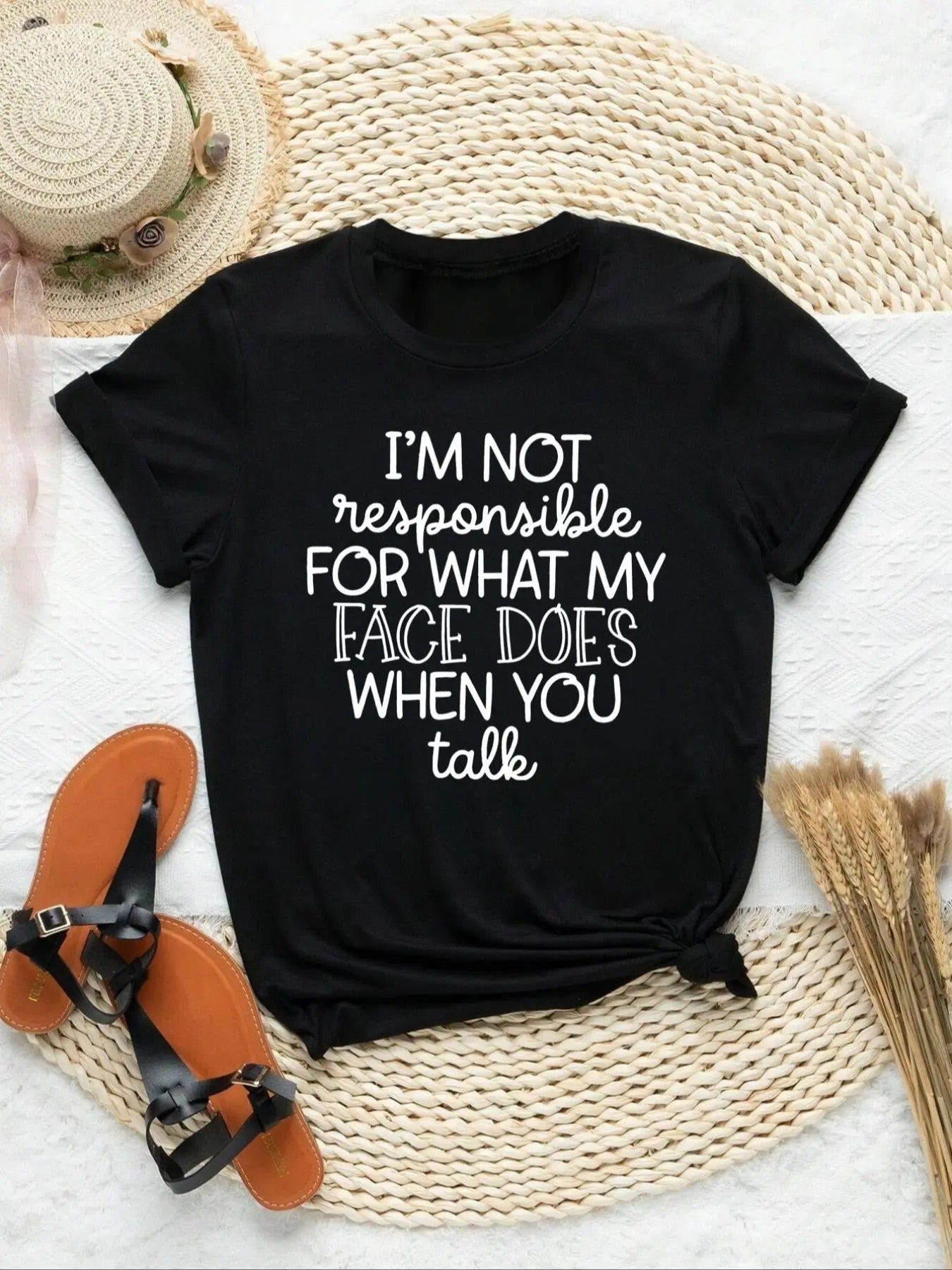 Letter Print Round Neck Casual Short Sleeve Summer - Adult & Kids T-Shirts, Sweatshirts & Hoodies apparel design preview 1