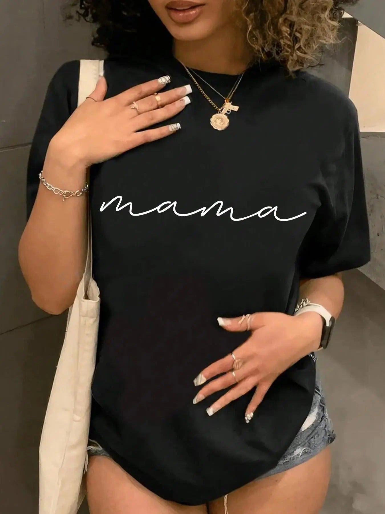 Letter Print Round Neck Casual Short Sleeve Summer - Adult & Kids T-Shirts, Sweatshirts & Hoodies apparel design preview 1