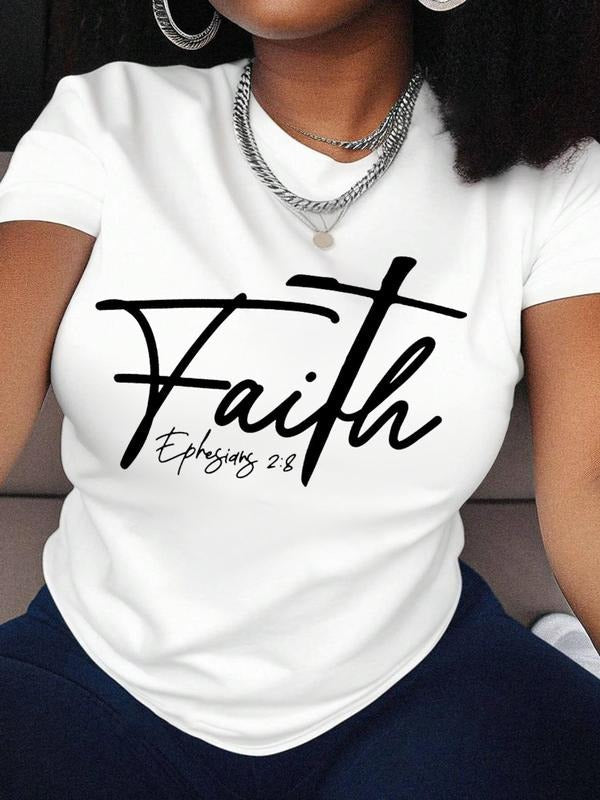 Letter Print Round Neck Casual Short Sleeve Summer - Adult & Kids T-Shirts, Sweatshirts & Hoodies apparel design preview 1