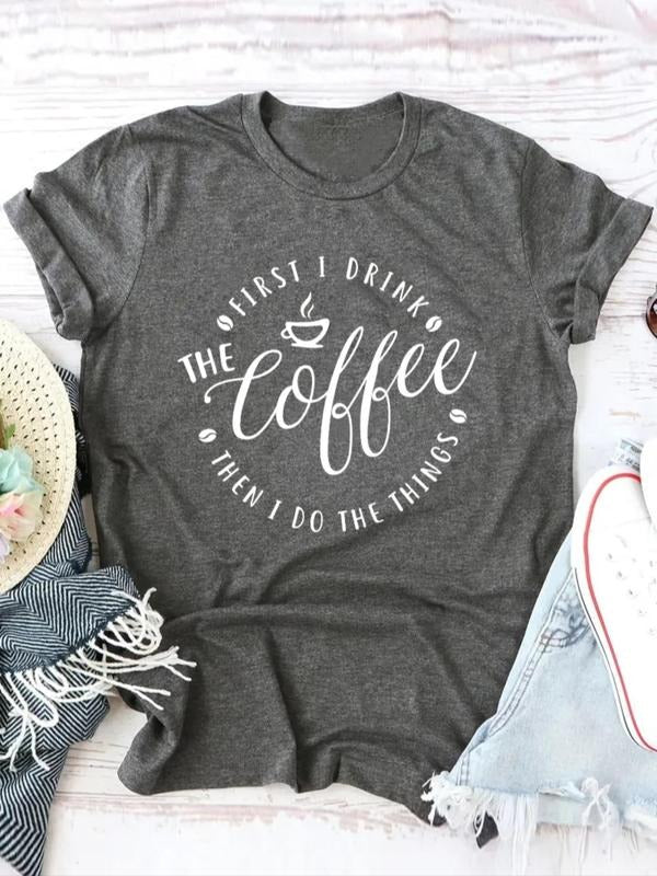 Letter Print Round Neck Summer Clothes Casual Short - Adult & Kids T-Shirts, Sweatshirts & Hoodies apparel design preview 1