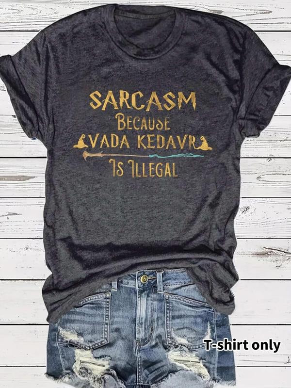 Letter Print Round Neck Casual Short Sleeve Crew - Adult & Kids T-Shirts, Sweatshirts & Hoodies apparel design preview 1