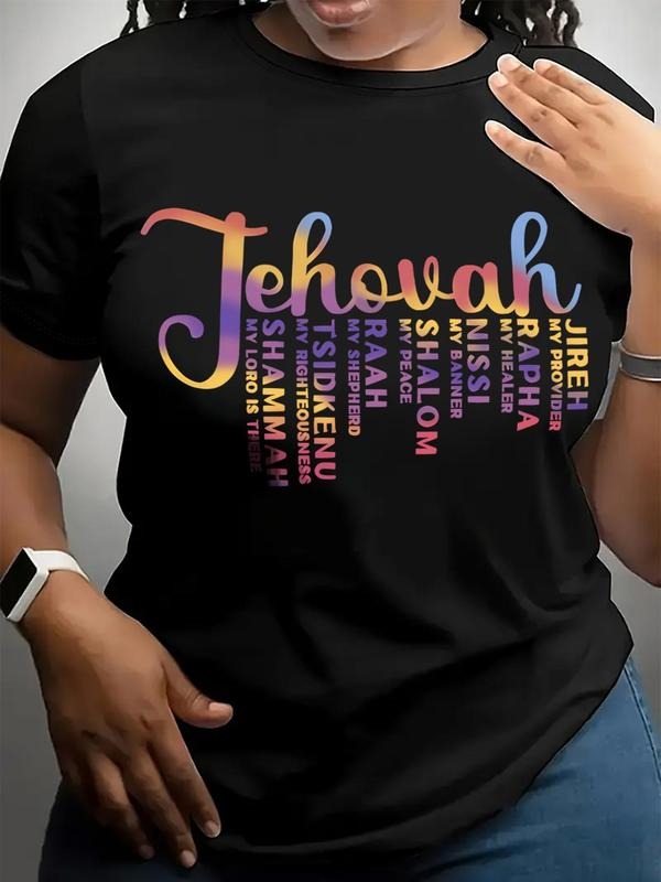 Letter Print Round Neck Casual Short Sleeve Daily All - Adult & Kids T-Shirts, Sweatshirts & Hoodies apparel design preview 1