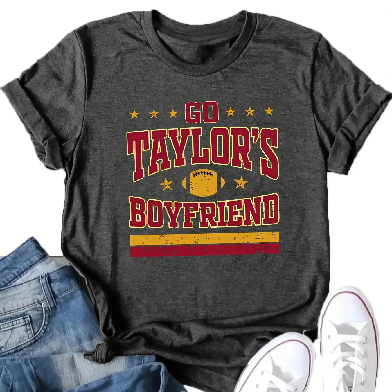 Letter Print Round Neck Vintage Casual Short Sleeve - Adult & Kids T-Shirts, Sweatshirts & Hoodies apparel design preview 1