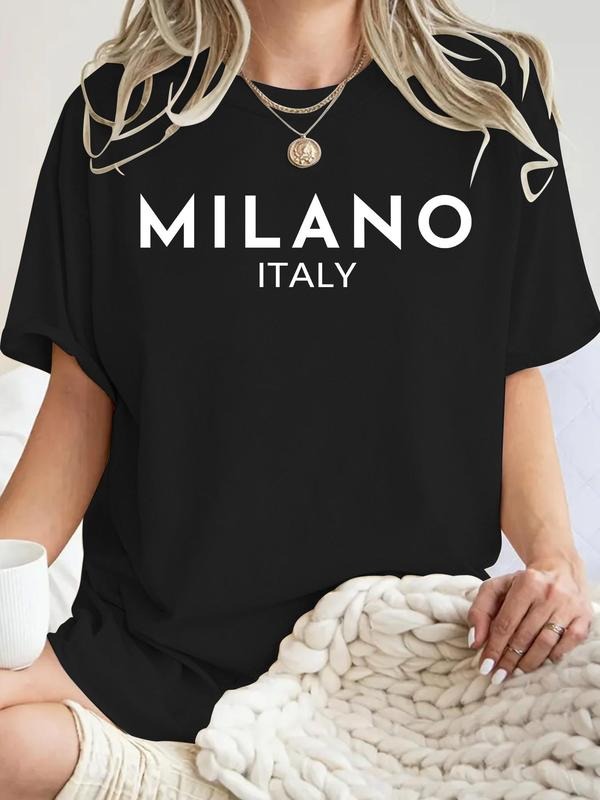 Letter Print Round Neck Vintage Casual Short Sleeve - Adult & Kids T-Shirts, Sweatshirts & Hoodies apparel design preview 1