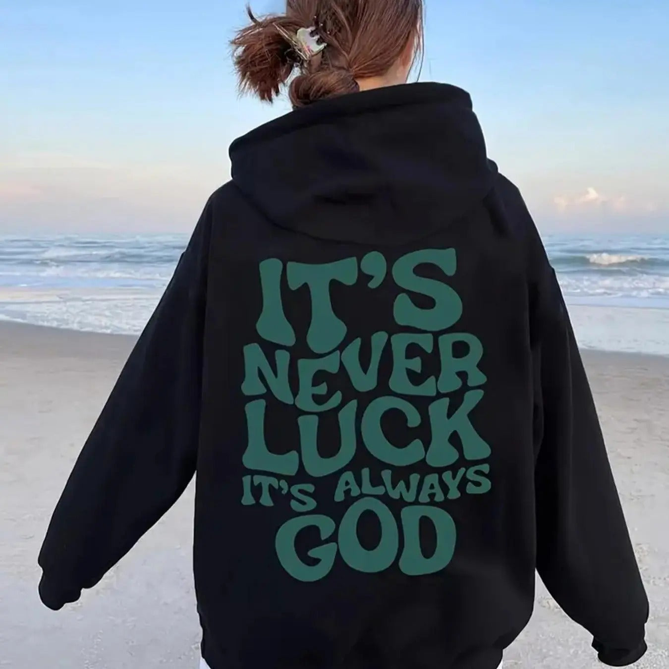 Letter Print Thermal Lined Casual Hooded Fall Winter - Adult & Kids T-Shirts, Sweatshirts & Hoodies apparel design preview 1