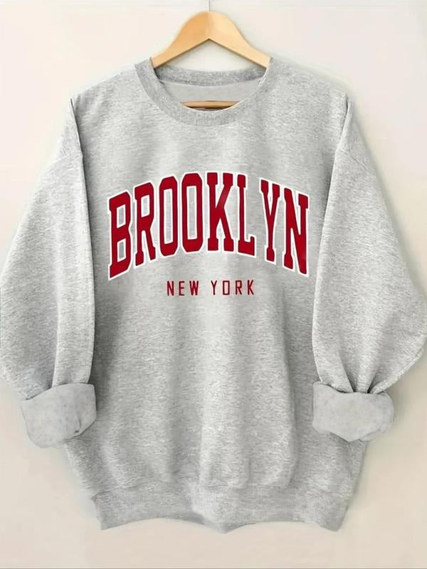 Letter Print Thermal Lined Casual Round Neck Fall - Adult & Kids T-Shirts, Sweatshirts & Hoodies apparel design preview 1