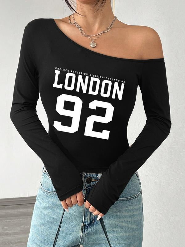 Everyday Asymmetrical Shoulder Casual Top Summer Fall - Adult & Kids T-Shirts, Sweatshirts & Hoodies apparel design preview 1