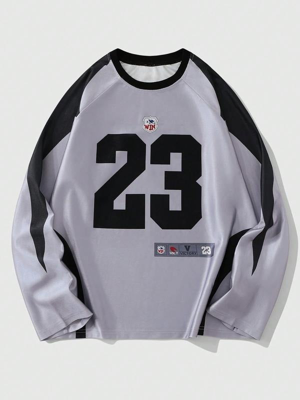 American Sporty Number Print Color Block Breathable - Adult & Kids T-Shirts, Sweatshirts & Hoodies apparel design preview 1