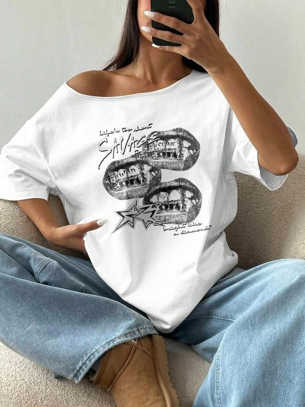 Loose Fit Wine Glass Print Round Neck Short Sleeve - Adult & Kids T-Shirts, Sweatshirts & Hoodies apparel design preview 1