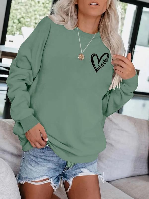 Love Heart Pattern Round Neck Casual Fitted Medium - Adult & Kids T-Shirts, Sweatshirts & Hoodies apparel design preview 1