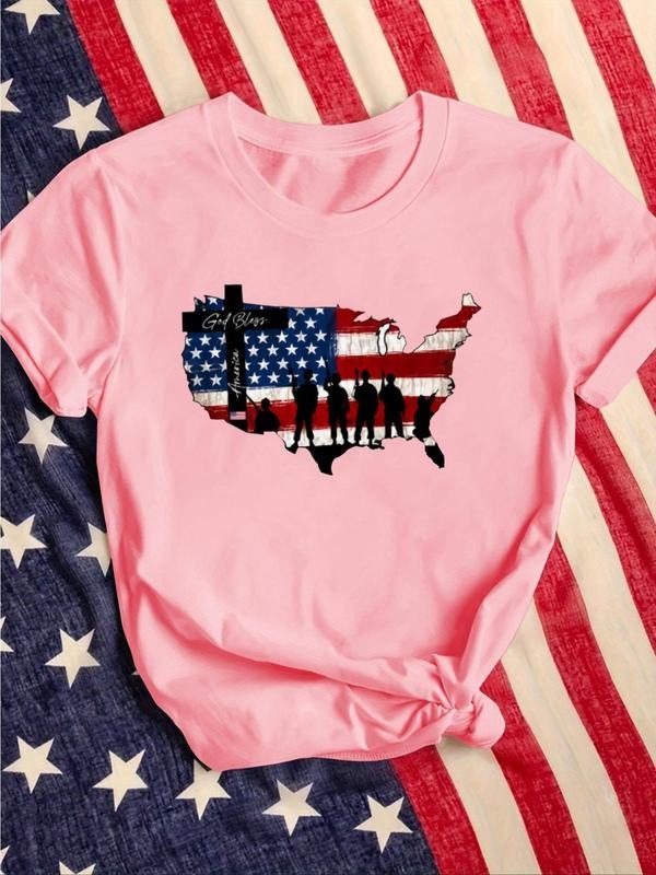 Map Letter Print Round Neck Vintage Casual Short - Adult & Kids T-Shirts, Sweatshirts & Hoodies apparel design preview 1