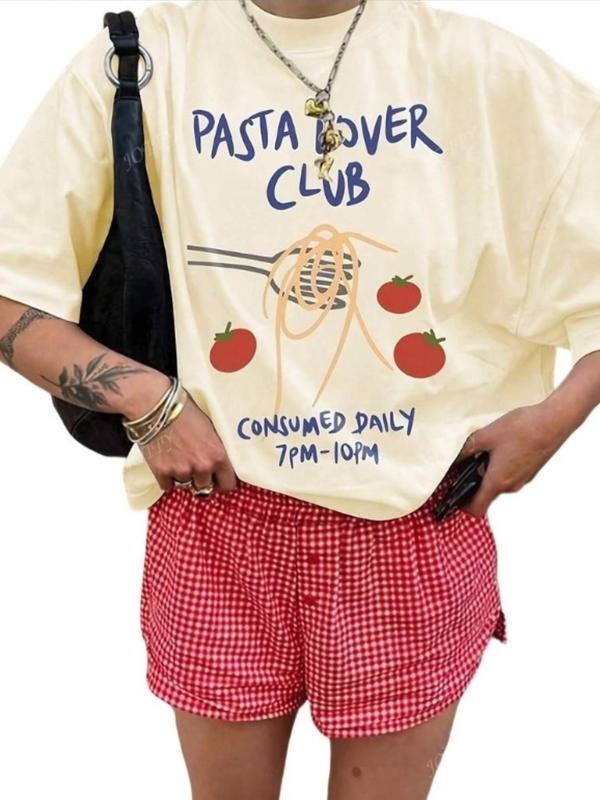 Pasta Lover Print Round Neck Casual Crew Daily - Adult & Kids T-Shirts, Sweatshirts & Hoodies apparel design preview 1