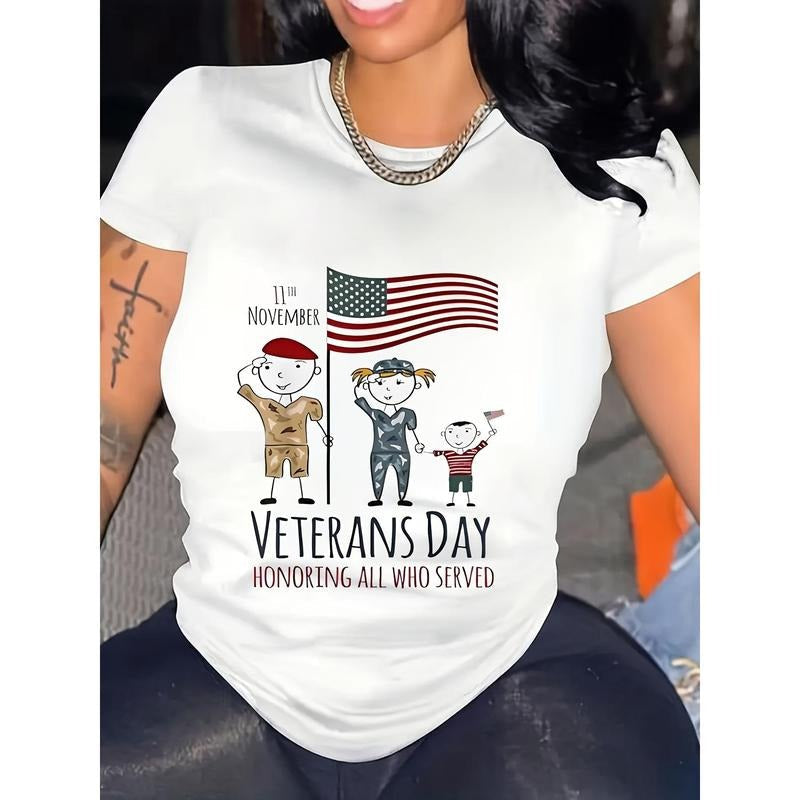 Patriotic "Thank You Veterans" Soft 100% Short Sleeve - Adult & Kids T-Shirts, Sweatshirts & Hoodies apparel design preview 1