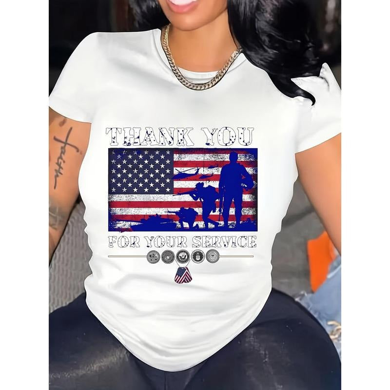 Patriotic "Thank You Veterans" Soft Short Sleeve - Adult & Kids T-Shirts, Sweatshirts & Hoodies apparel design preview 1