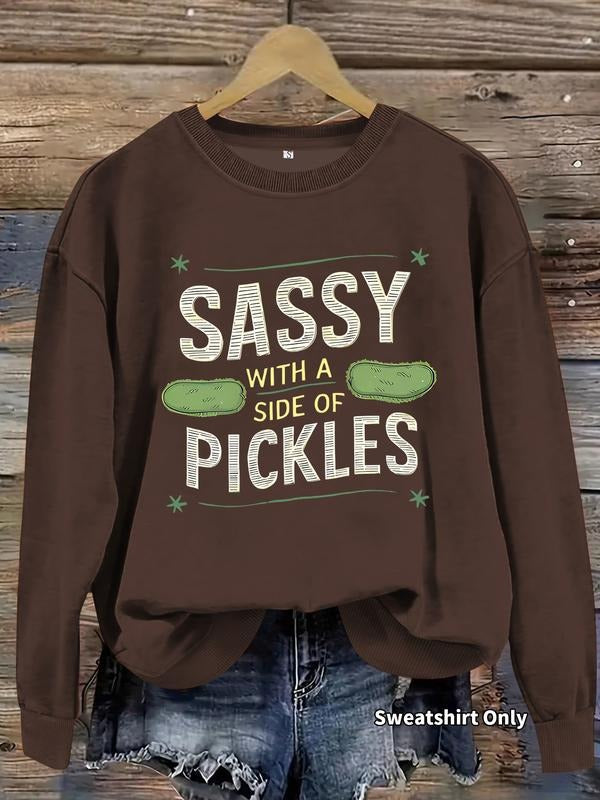 Pickles Print Crew Neck Casual Daily Fall Winter - Adult & Kids T-Shirts, Sweatshirts & Hoodies apparel design preview 1