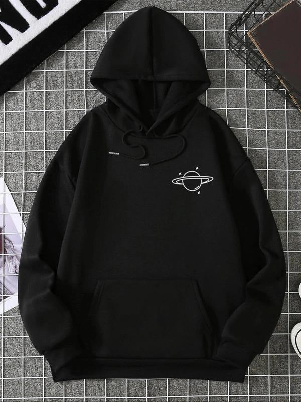 Planet Print Drawstring Casual Hooded Fall Winter - Adult & Kids T-Shirts, Sweatshirts & Hoodies apparel design preview 1