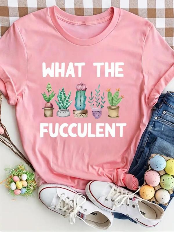Plants Letter Print Round Neck Vintage Casual Short - Adult & Kids T-Shirts, Sweatshirts & Hoodies apparel design preview 1