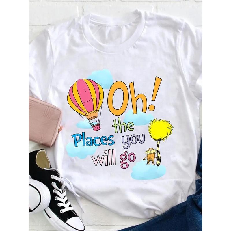 Hot Air Balloon "Ohh! Places You Will Go!" Soft - Adult & Kids T-Shirts, Sweatshirts & Hoodies apparel design preview 1