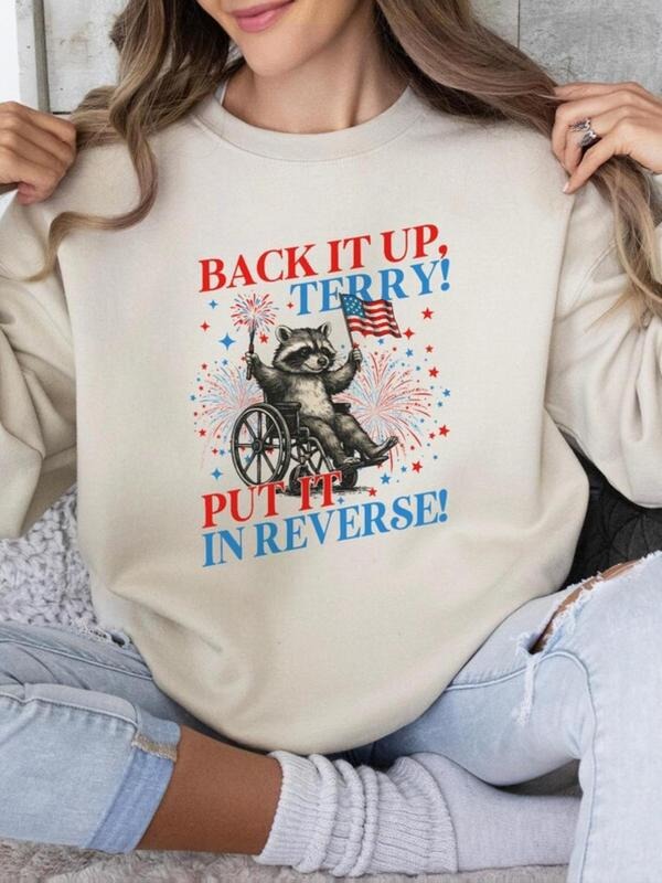 Raccoon Firework Print Crew Neck Casual Fall Winter - Adult & Kids T-Shirts, Sweatshirts & Hoodies apparel design preview 1