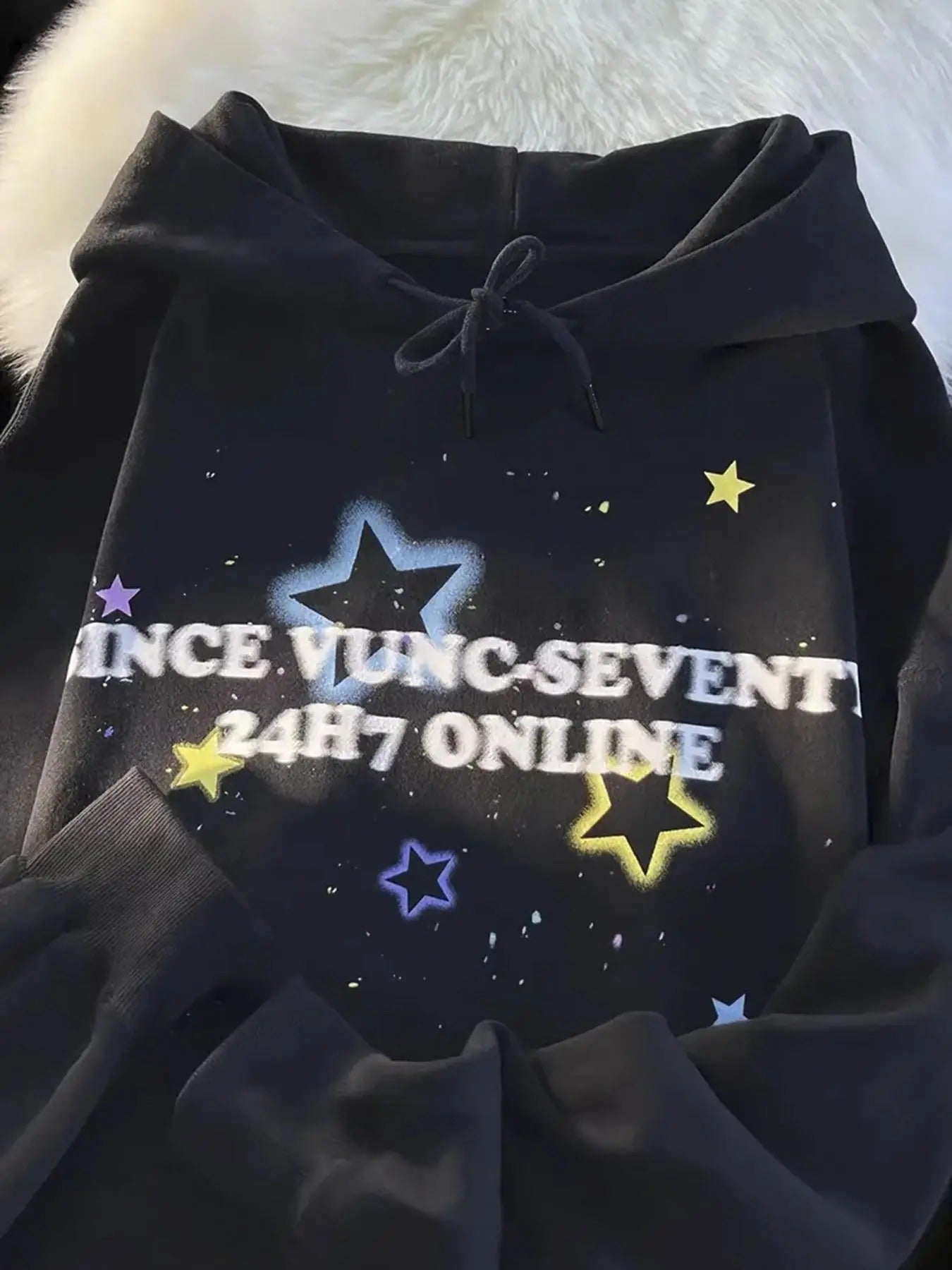 Star Print Drawstring Pocket Casual Hooded Spring - Adult & Kids T-Shirts, Sweatshirts & Hoodies apparel design preview 1