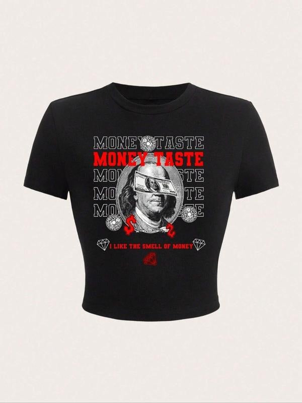 Streetwear Figure Letter Print Crop Casual Short - Adult & Kids T-Shirts, Sweatshirts & Hoodies apparel design preview 1
