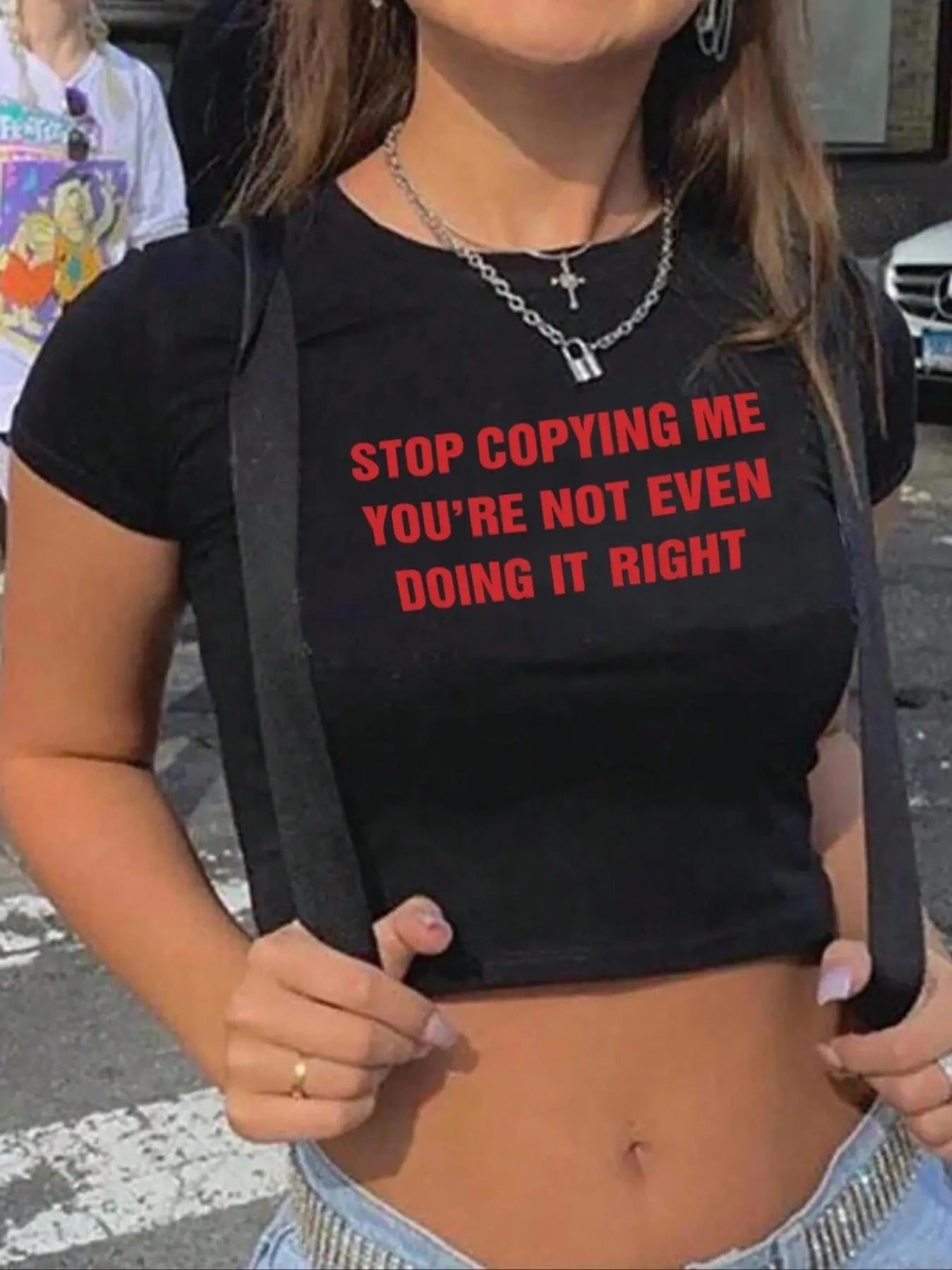 Streetwear Slogan Print Crop Casual Short Sleeve - Adult & Kids T-Shirts, Sweatshirts & Hoodies apparel design preview 1