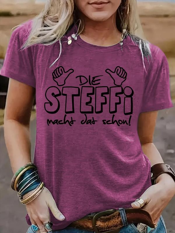 Summer Casual Letter Print Round Neck Short Sleeve - Adult & Kids T-Shirts, Sweatshirts & Hoodies apparel design preview 1