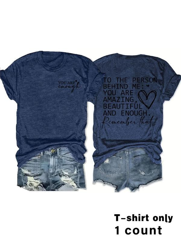 Summer Casual Letter Print Round Neck Short Sleeve - Adult & Kids T-Shirts, Sweatshirts & Hoodies apparel design preview 1