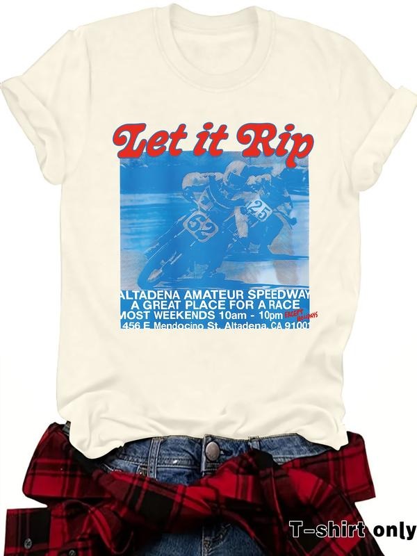 Summer Casual Letter Print Round Neck Short Sleeve - Adult & Kids T-Shirts, Sweatshirts & Hoodies apparel design preview 1