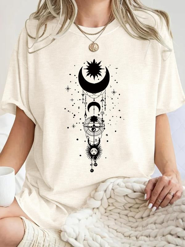 Summer Casual Vintage Print Round Neck Short Sleeve - Adult & Kids T-Shirts, Sweatshirts & Hoodies apparel design preview 1