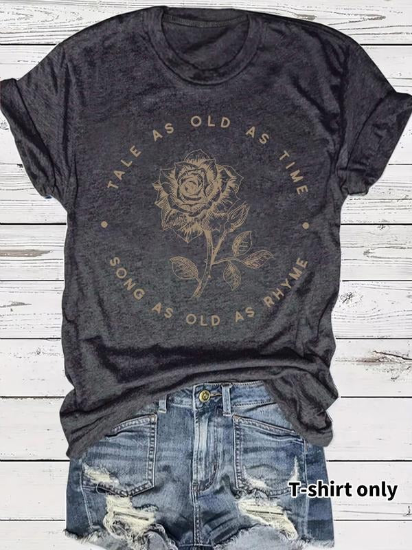 Summer Casual Floral Print Round Neck Short Sleeve - Adult & Kids T-Shirts, Sweatshirts & Hoodies apparel design preview 1
