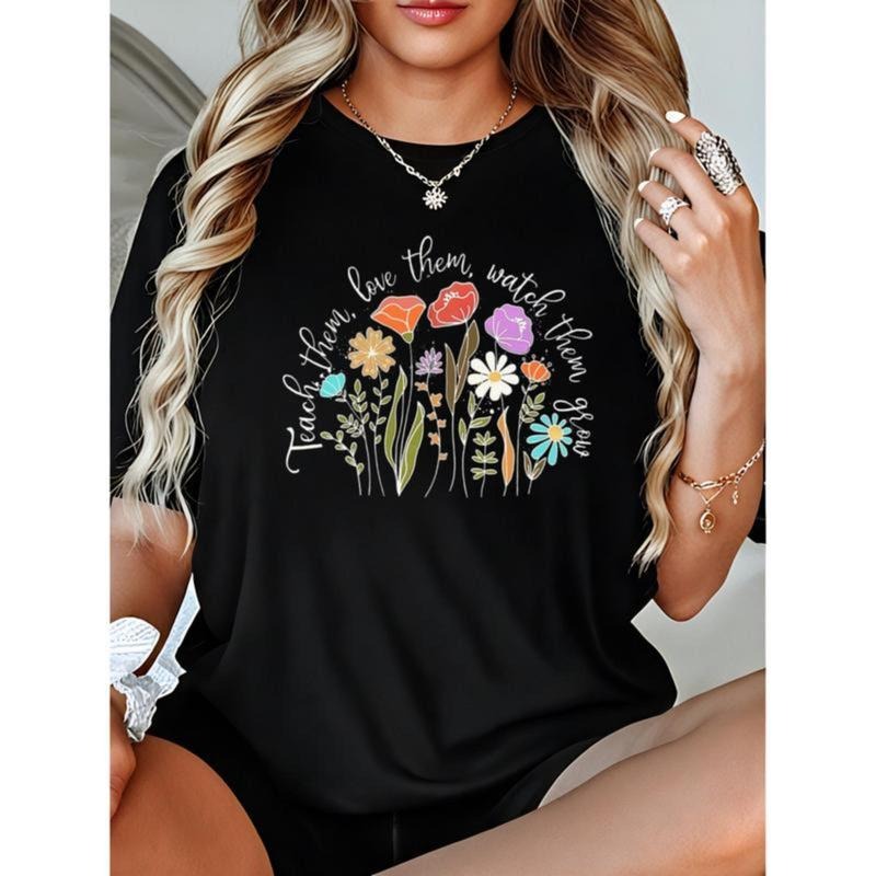 Teacher School Life Teach Crew Neck Short Sleeve 100% - Adult & Kids T-Shirts, Sweatshirts & Hoodies apparel design preview 1
