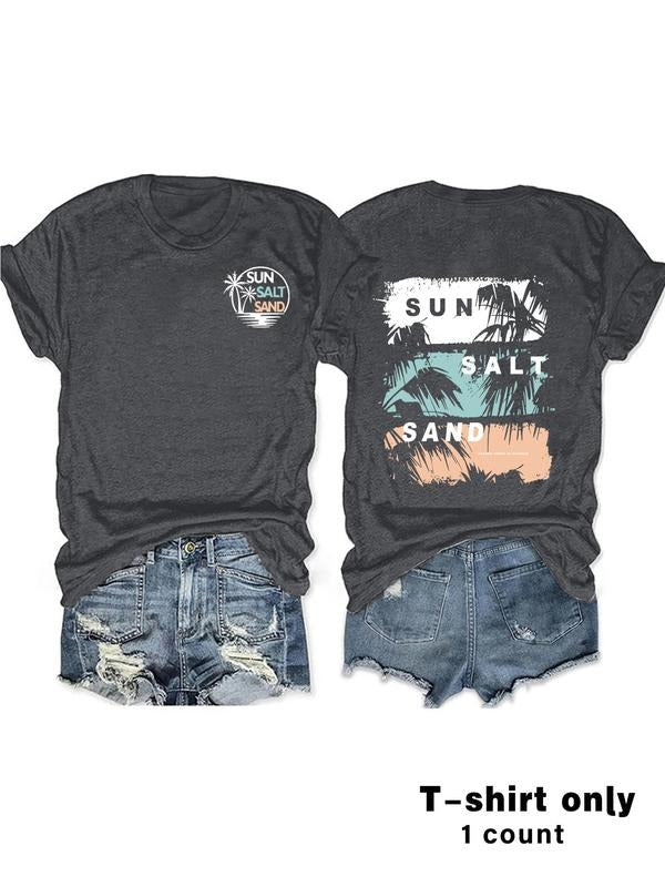 Tiger Letter Print Round Neck Casual Short Sleeve - Adult & Kids T-Shirts, Sweatshirts & Hoodies apparel design preview 1